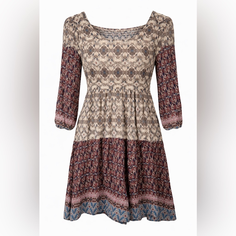 Hem & Thread Multicolor Patterned dress